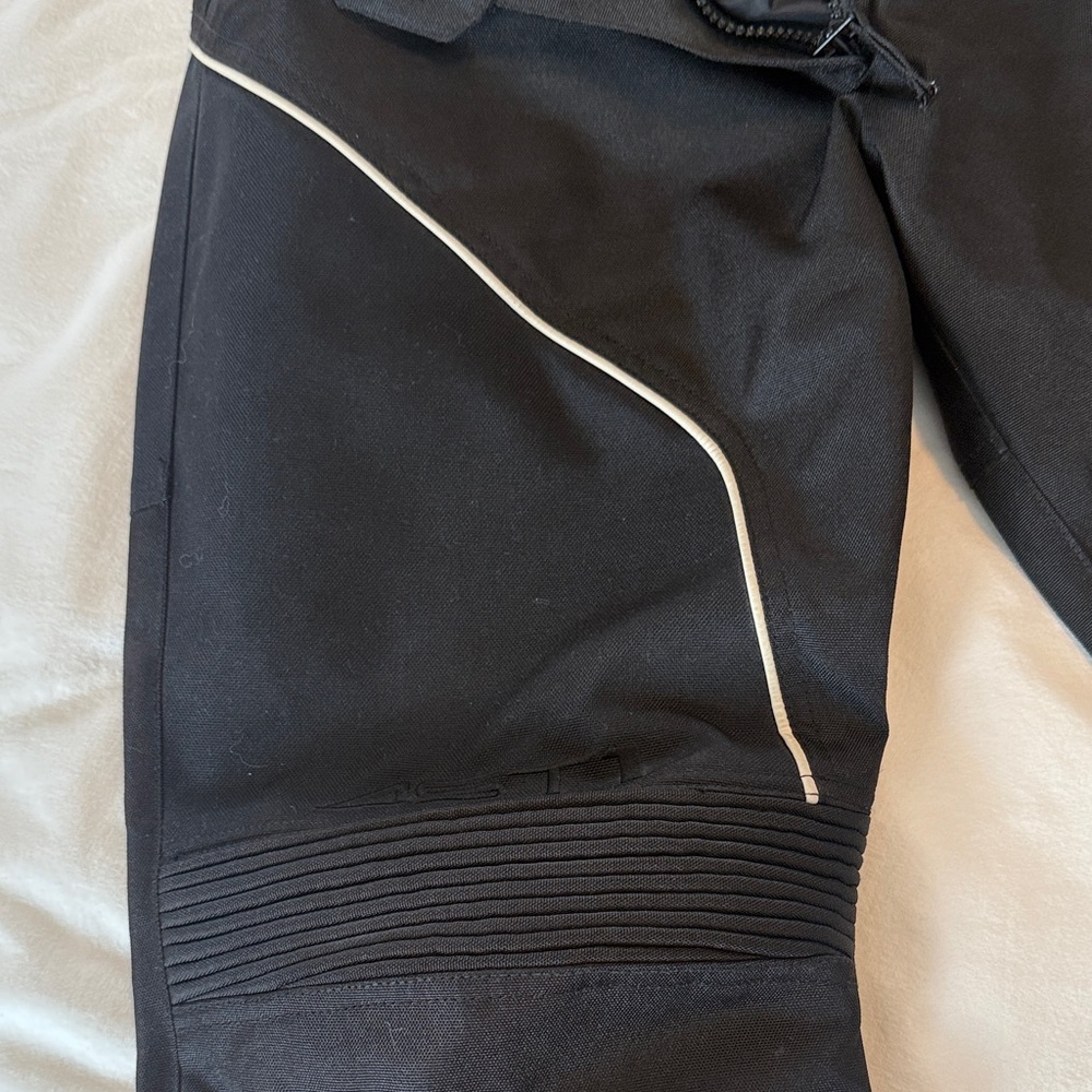 Alpinestars Black and White Women's Motorcycle Pants - Picture 7 of 15